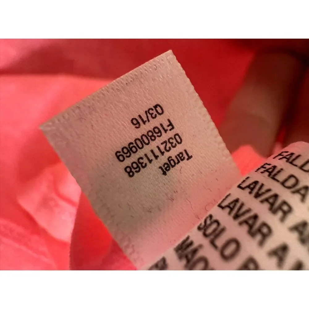 Cat & Jack Neon Pink Hearts Tulle Tutu Ballet Mini Skirt size Girls XL 14/16